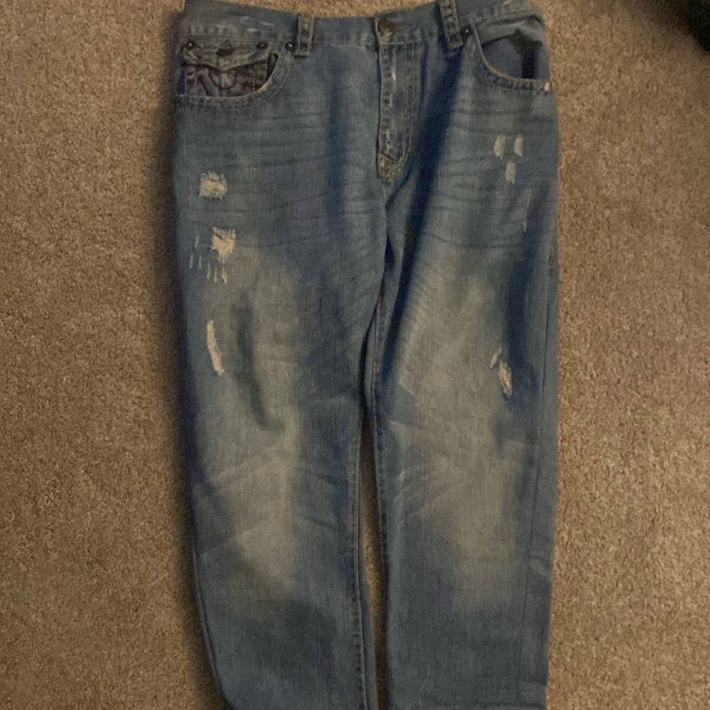 True Religion distressed jeans